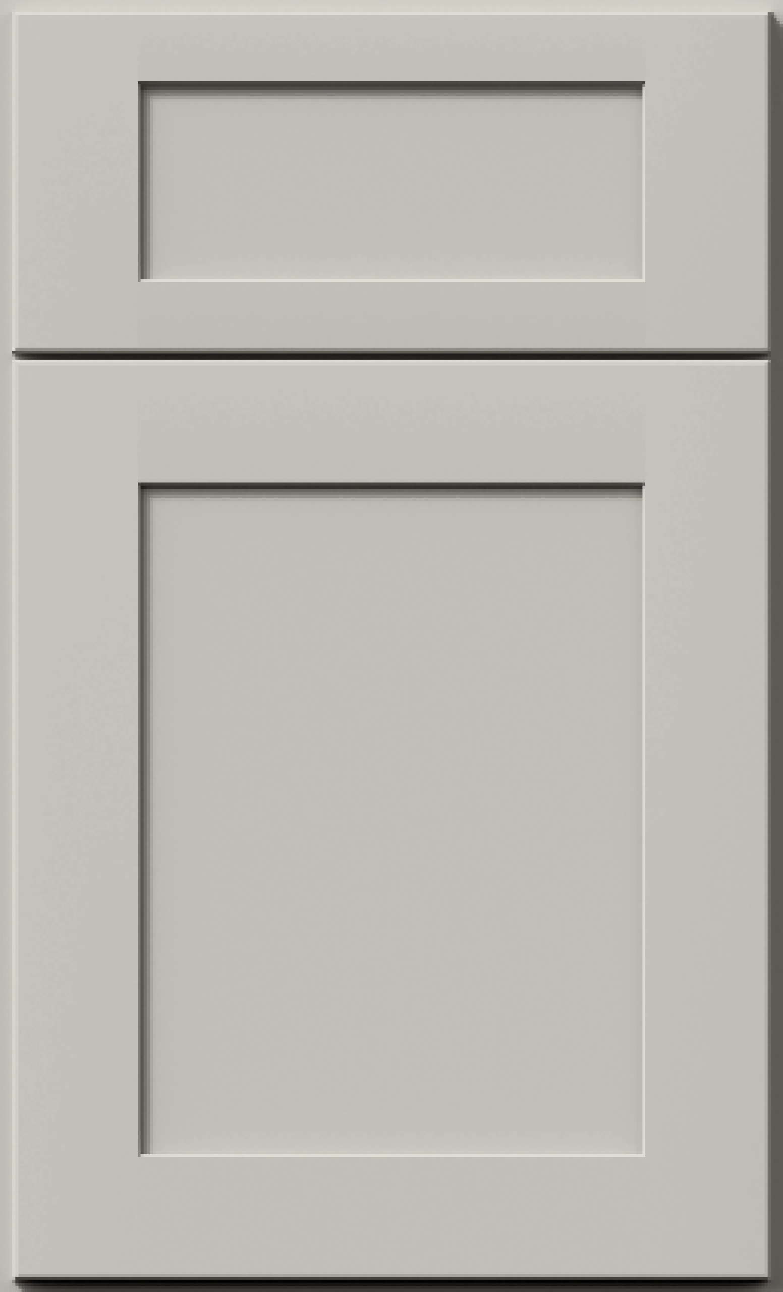 Ashen Gray Cabinet Door
